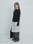 셋업이엑스이(SETUP-EXE) FRILL CANCAN SKIRT / WHITE - 사이즈 & 후기 | 무신사