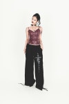 달링유어배드(DARLING, YOU'RE BAD) METALIC BACK OPEN SLEEVELESS #WINE - 사이즈 & 후기 | 무신사