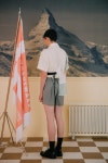 문스워드(MOONSWARD) 그레이 울 쇼트 팬츠 - 229,000 | 무신사 스토어