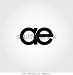 똥방구미아초점 | Ae Lowercase Logo Black Interrelated 스톡 벡터(로열티 프리) 586823225