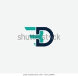 Bd Db Font Designs Logo Icons 스톡 벡터(로열티 프리) 1631209867