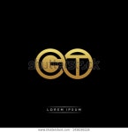 Gt Initial Letter Linked Circle Capital 스톡 벡터(로열티 프리) 1436285228
