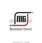 Initial Letter Mg Logo Template Design 스톡 벡터(로열티 프리) 1193888896