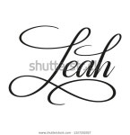 레아 엔터테인먼트(LEAH ENTERTAINMENT) | Leah Calligraphic Spelling Name Elegant Calligraphy 스톡 벡터(로열티 프리) 1327202027