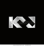 Letter K H Vector Logo 스톡 벡터(로열티 프리) 1034922142