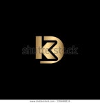 Minimal Letter Kd Dk Logo Design 스톡 벡터(로열티 프리) 1204488124