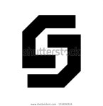 씨에스씨(C.S.C) 숯불바베큐(원종점) | S Csc Lsl Cc Initials Geometric 스톡 벡터(로열티 프리) 1319292524