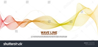 Red Orange Sound Wave Line Curve 스톡 벡터(로열티 프리) 1306236784 | Shutterstock