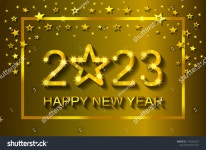 2023-0205-1370 | Happy New Year 2023 Greeting Card 스톡 벡터(로열티 프리) 1370262557 | Shutterstock