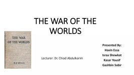 스토리오브맨파워 | THE WAR OF THE WORLDS | PPTX THE WAR OF THE WORLDS