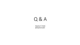Ask Not What Your Community Can Do For You slideshare