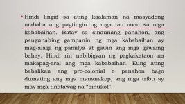 Babaylan Panitikang Pilipino Filipino 88 | PPTX Babaylan Panitikang Pilipino Filipino 88