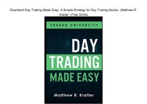 Downlaod Day Trading Made Easy: A Simple Strategy for Day Trading Sto…