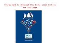 Downlaod Julia for Data Science (Zacharias Voulgaris PhD ) Free Onli…
