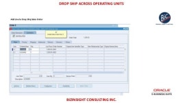 Drop Ship Sales Order Across Operating Units slideshare