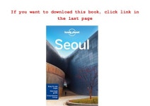 Ebook Download Lonely Planet Seoul (Travel Guide) Full Books