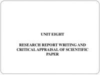 Introduction to research methodology