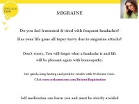 From Illness to Wellness. Treating Migraine with Homeopathy.