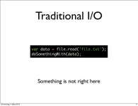 Node.js - A Quick Tour II
