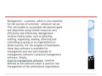 Practice management software