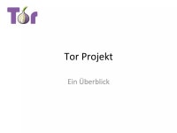 Tor project | PPT Tor project