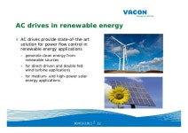 Vacon Company Presentation March 2011 slideshare
