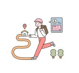 배달하는멍냥이 | 걸어서 물건을 배달하는 배달원 | 유토이미지 | 상세페이지 | 베이직샵 | 일러스트 | 22241532