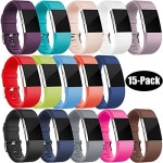 아마존 - Wepro Fitbit Charge 2 Bands, Replacement for Fitbit Charge 2 HR, Buckle, 15-Pack, Large, Small 비드바이 - 해외 전문...