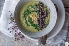Creamy Broccoli Lemon Soup with Miso and French Lentils Recipe on Food52