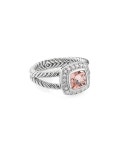 David Yurman Petite Albion Ring with Morganite & Diamonds
