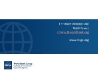 디피텍 | UN House – Beirut, Lebanon Nabil Fawaz – Sector Leader for Agribusiness Manufacturing and Services November 2008 MIGA...