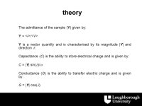 Dielectric Thermal Analysis Duncan Price IPTME, Loughborough University © Copyright: (2006) - ppt download