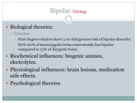 MOOD DISORDERS BIPOLAR DR. HASSAN SARSAK, PHD, OT. - ppt download