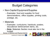 Bureau of Nutrition and Physical Activity Leadership for a Healthy Arizona Arizona Nutrition Network Local Incentive Award Fiscal...