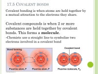 디온드 (the OND) | C HAPTER 17- H OW A TOMS B OND AND M OLECULES A TTRACT The Big Idea: Atoms and molecules are sticky. - ppt download