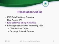 Electronic Reporting: ICIS Data Publishing Presented by: Alison Kittle, U.S. EPA Elisa Willard, Colorado Department of Public...