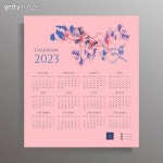 2023-0205-1423 | Calendar for 2023 (1425248325) - 게티이미지뱅크