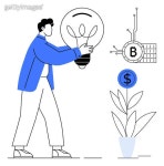 Time Management and Cryptocurrency Integration for Financial Growth and Digital Transactions (2204476409) 일러스트, 무료 일러스트...