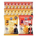 롯데제과 이지프로틴 고단백질 감자칩 소금빵맛 50g x8개 + 매콤치즈맛 50g x8개 - 에누리 가격비교