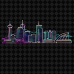 모노랜드스케이프디자인 | 실루 스어 랜드스 (PNG Y2K 모놀린 시티스케이프 콜라지 아트) | 프리미엄 AI 생성 PSD