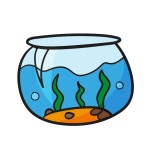 웰트레이더스 | Set of fish bowl | Premium Vector
