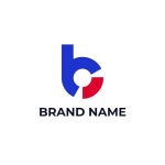 현대 문자 마크 b 로고 디자인 서식 파일 | 프리미엄 벡터