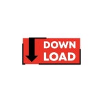 Premium Vector | Flat download button element vector
