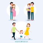 손in손스타일 | 손으로 그린 스타일을 여행하는 사람들 | 무료 벡터