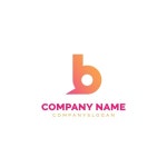편지 B 현대 로고 | 프리미엄 벡터