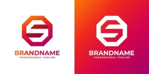 미쁘다유 | 현대 편지 s 로고 디자인 서식 파일 | 프리미엄 벡터