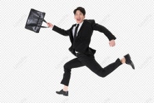 비즈니스 남자 과장된 실행