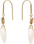 Isabel Marant Gold & White Aimable Earrings - ShopStyle