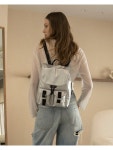 주식회사 엉트르두(Entre Deux Inc.) | moiqui|Les Deux Backpack (레두 백팩) silver Q35MQ24FW02|SSF SHOP Les Deux Backpack (레두 백팩) silver