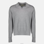Officine Generale Simone 니트 폴로셔츠 S26MKNT309 MIDHEATHERGREY T | 기타 : 티셔츠 : th9144901908 - 필웨이 / 정품감정